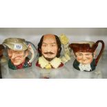 Three large Royal Doulton character jugs including