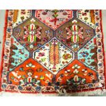A Hamadan design rug, 91cm x 335cm