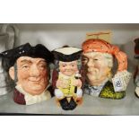 Three large Doulton Character jugs including the l
