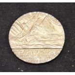 A World War One medal commemorating the sinking of the Lusitania, by Karl Goetz