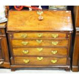 George III mahogany bureau