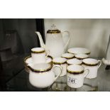 A Spode coffee set including Coffee pot, Cream jug