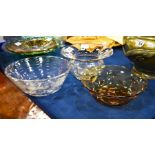 Assorted glass bowls. (4)