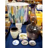 An assorted group of glass and ceramics including