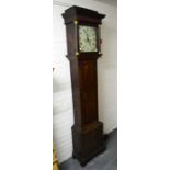 An oak cased longcase clock, enamelled dial signed Stephenson, of Dorchester