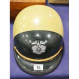 An American police motorcycle helmet