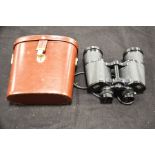 A Carl Zeiss Jena 7x60W set of binoculars, in case