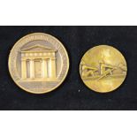 Railwayana, London and Birmingham Railway Centenary Medal 1838 - 1938, bronze 1938, by J. Pinches, E