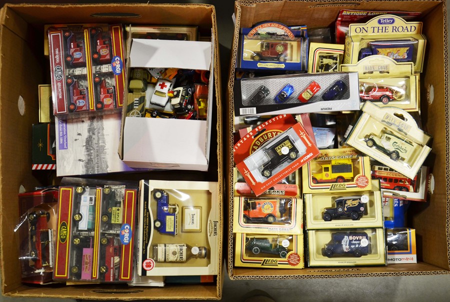 A large group of model cars in original cases incl