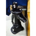 A cast metal water pump