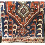 A Caucasian terracotta prayer rug