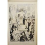 Wilfred Chambers, 1917, a framed pencil and charco
