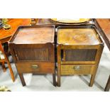 A Georgian mahogany pot cupboard