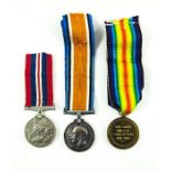 World War One medal pair, British War Medal and Victory Medal, awarded to 47934 Private E.V. Custanc