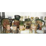 A group lot of Beswick character jugs including Sc