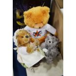 A group of toys including Steiff Miss Tiggywinkle
