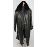 Zilli gents leather and fur coat