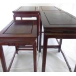 Set of three Chinese tables, together with one other Chinese table (4)