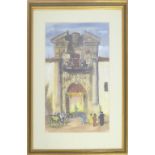 James Miller (British, 1893-1986), 'Entrance to Bullring, Ronda', watercolour, signed lower left,