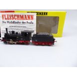 Fleischmann H0 4104 steam locomotive with tender, DRG No.03161, in original box,