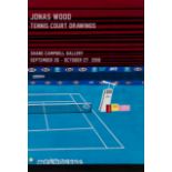Jonas Wood (American, 1977), Tennis Court Drawings, 2018, offset lithograph, unframed, H.91.