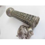 A silver letter holder, marked 925, L.15cm