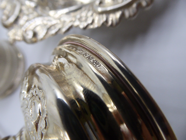 A silver bon bon dish, hallmarked Chester, a Mappin & Webb silver cream jug, hallmarked - Image 3 of 4