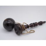 A Victorian rosewood cup and ball game, L.17cm