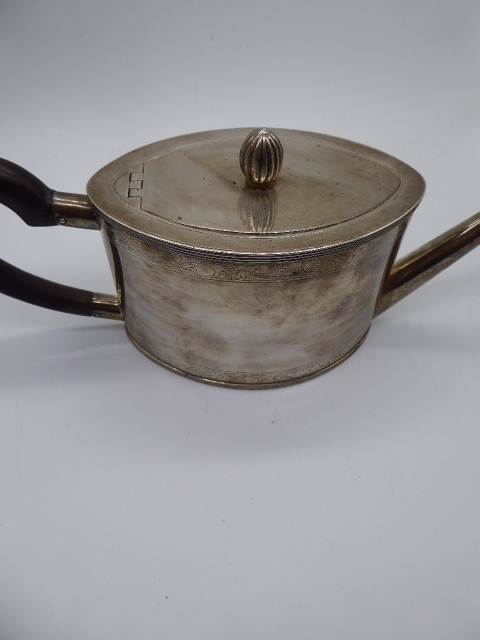 A Dutch silver teapot, Francois Marcus Simons, The Hague, approx 16.8oz, H.11cm - Image 5 of 5