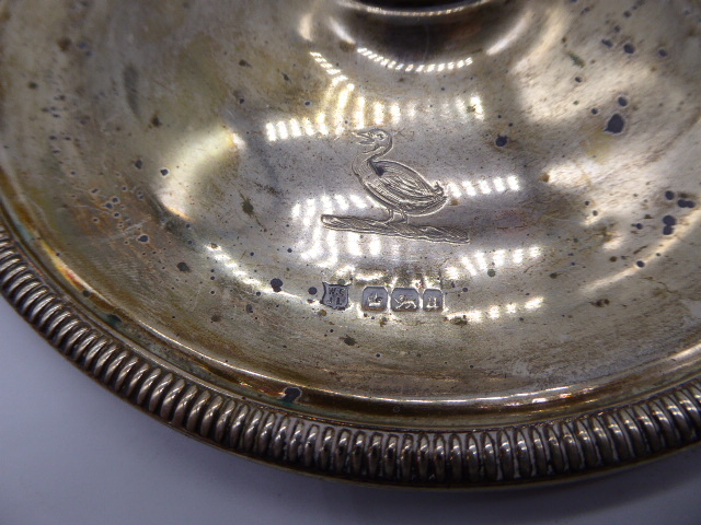 A pair of silver barrels, hallmarked Birmingham, 1902, maker Thomas Hayes, the cartouches marked 1 - Image 4 of 4