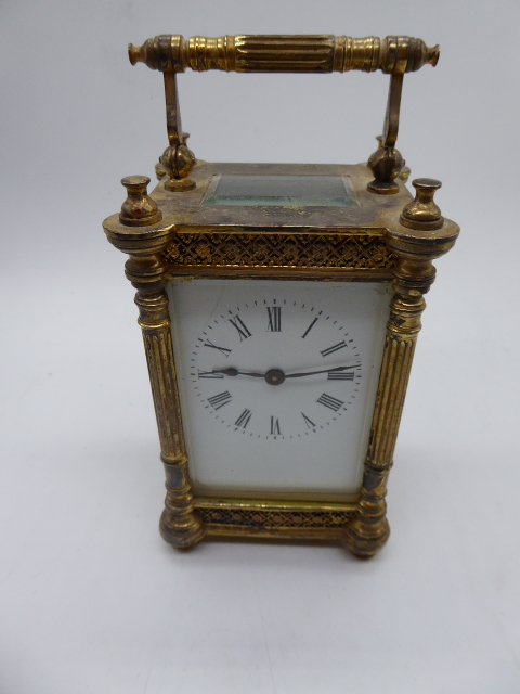 An early 20th century French carriage clock