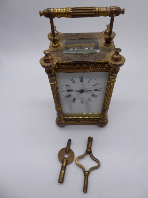 An early 20th century French carriage clock - Image 5 of 5