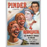 Pinder Les 4 Rudillata poster, 1969, 43cm x 57cm