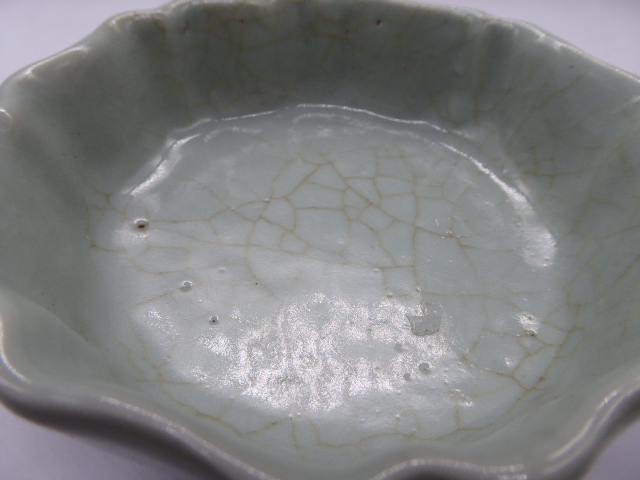 A Chinese celadon glazed brush washer, seal mark to base, H.16cm - Image 2 of 3