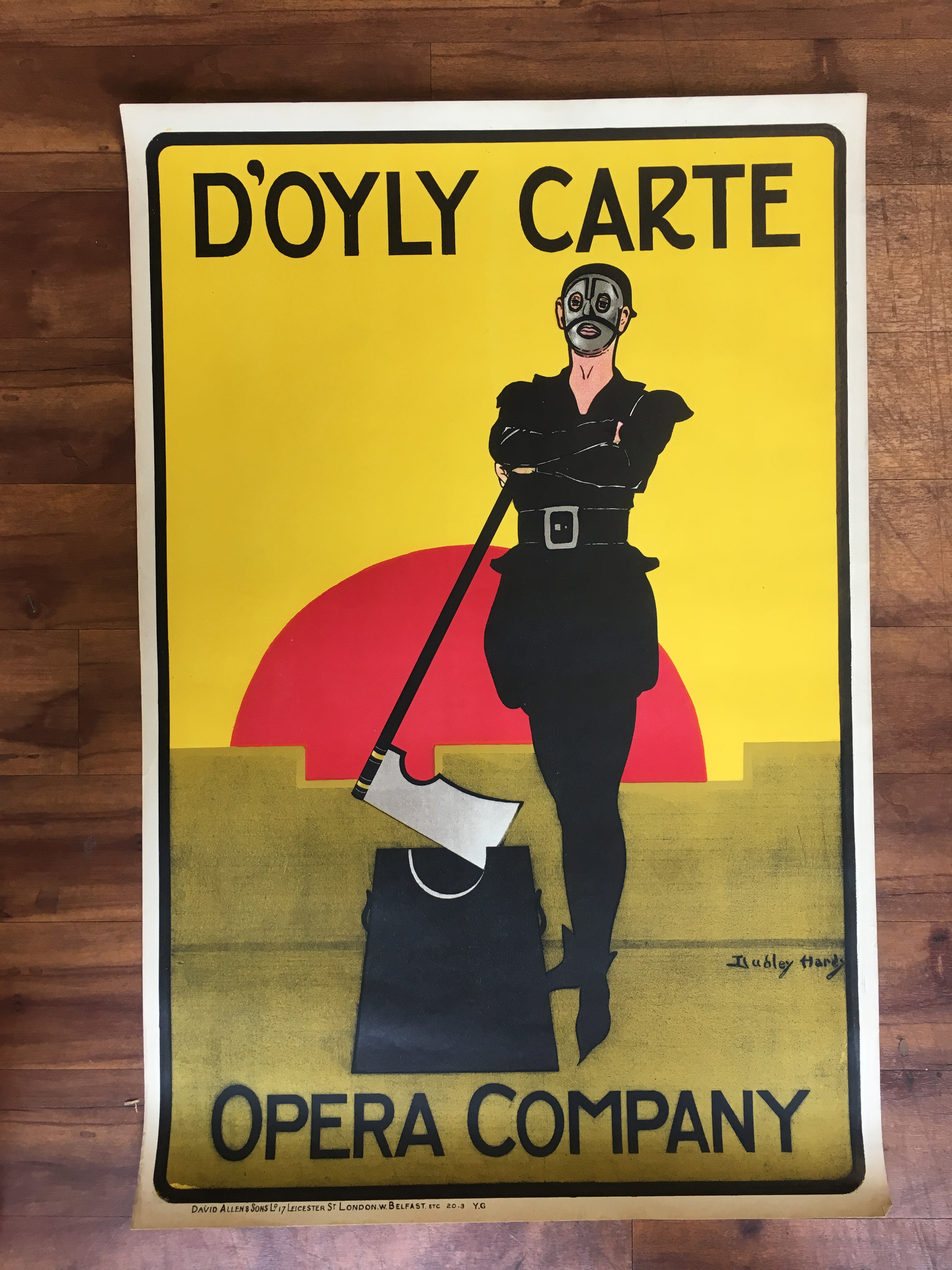 Dudley Hardy, DOYLY CARTE OPERA COMPANY, lithograph, circa 1919, published by David Allen & Sons