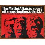 Mattei Affair British quad movie poster by Gill, 1972, H.76cm W.101.5cm