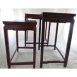 Set of three Chinese tables, together with one other Chinese table (4)