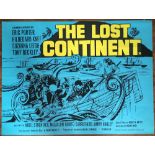 Lost Continent British quad movie poster, 1970, Re Release, H.76cm W.101.5cm