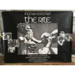 The Rite British quad movie poster, 1969, H.76cm W.101.5cm