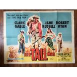 Tall Men British quad movie poster, 1955, H.76cm W.101.5cm