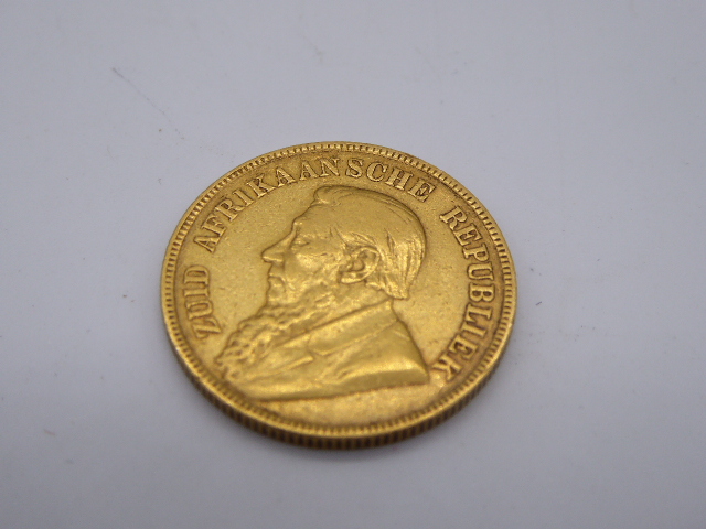 1898 South African 1 Pond gold coin,