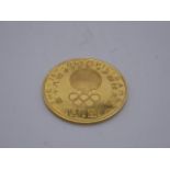 Tokyo 1964 gold commemorative medal,
