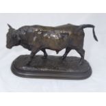 Rosa Bonheur (French, 1822-1899), Bull bronze, signed, L.33cm, W.12cm, H.21cm