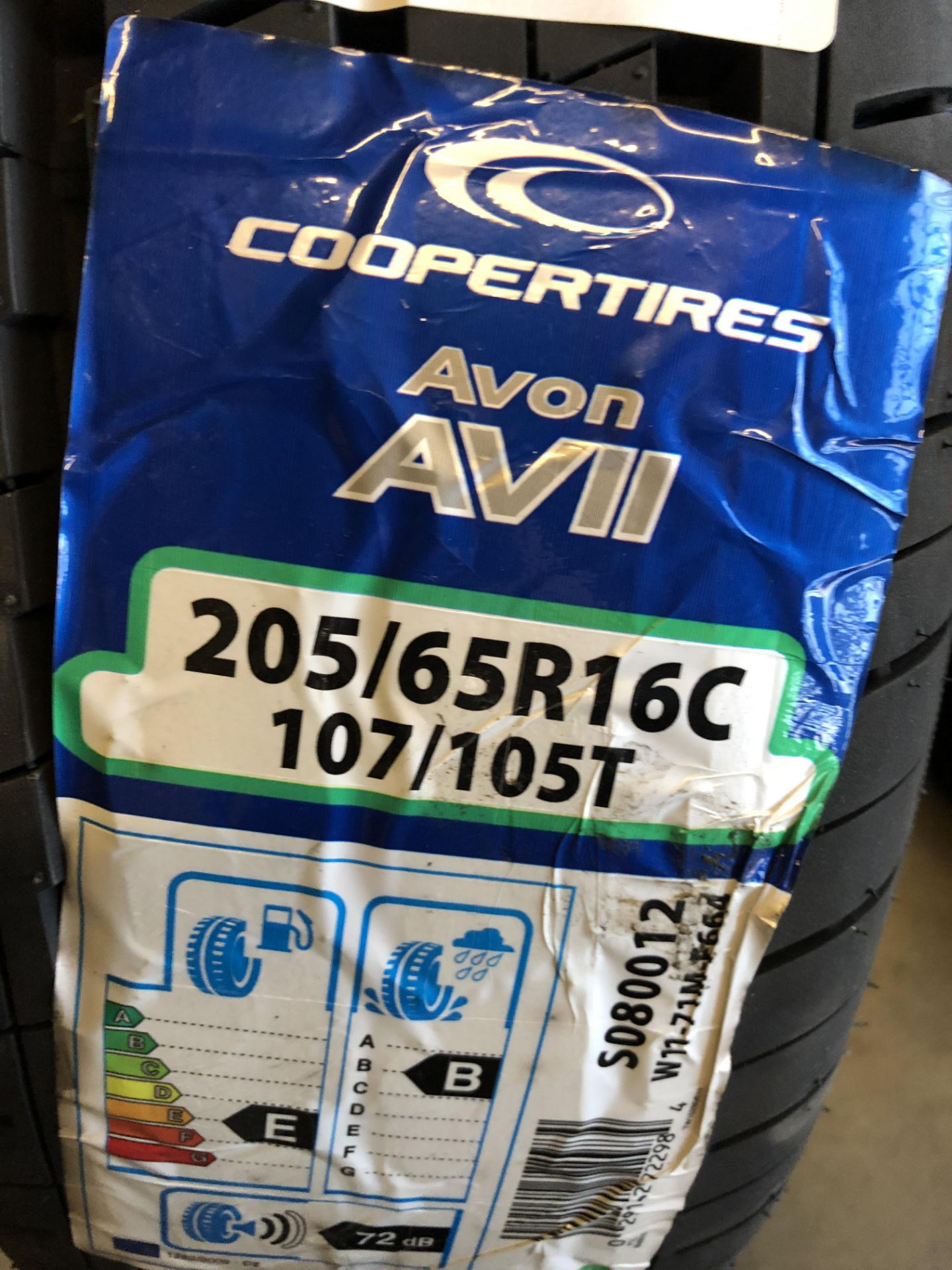 2: Coopertires Avon AVII 205/65R16C 107/105T Tyres (Please Note: Items located in Birmingham B6.