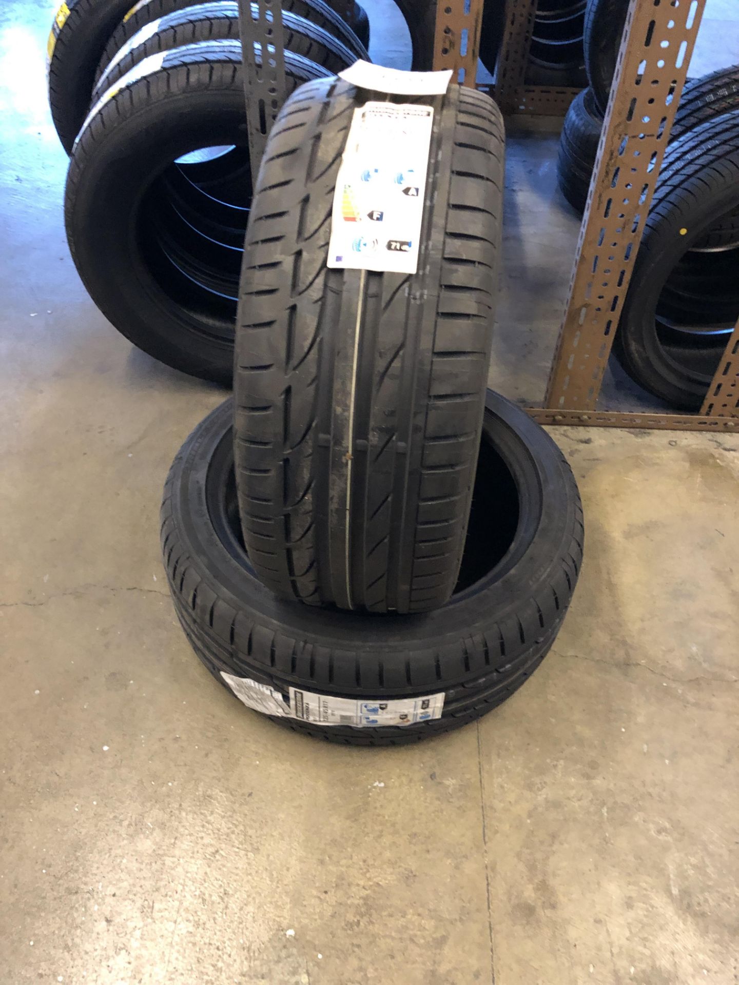 2: Bridgestone Potenza 225/45 R17 1Y Tyres (Please Note: Items located in Birmingham B6. - Image 3 of 7