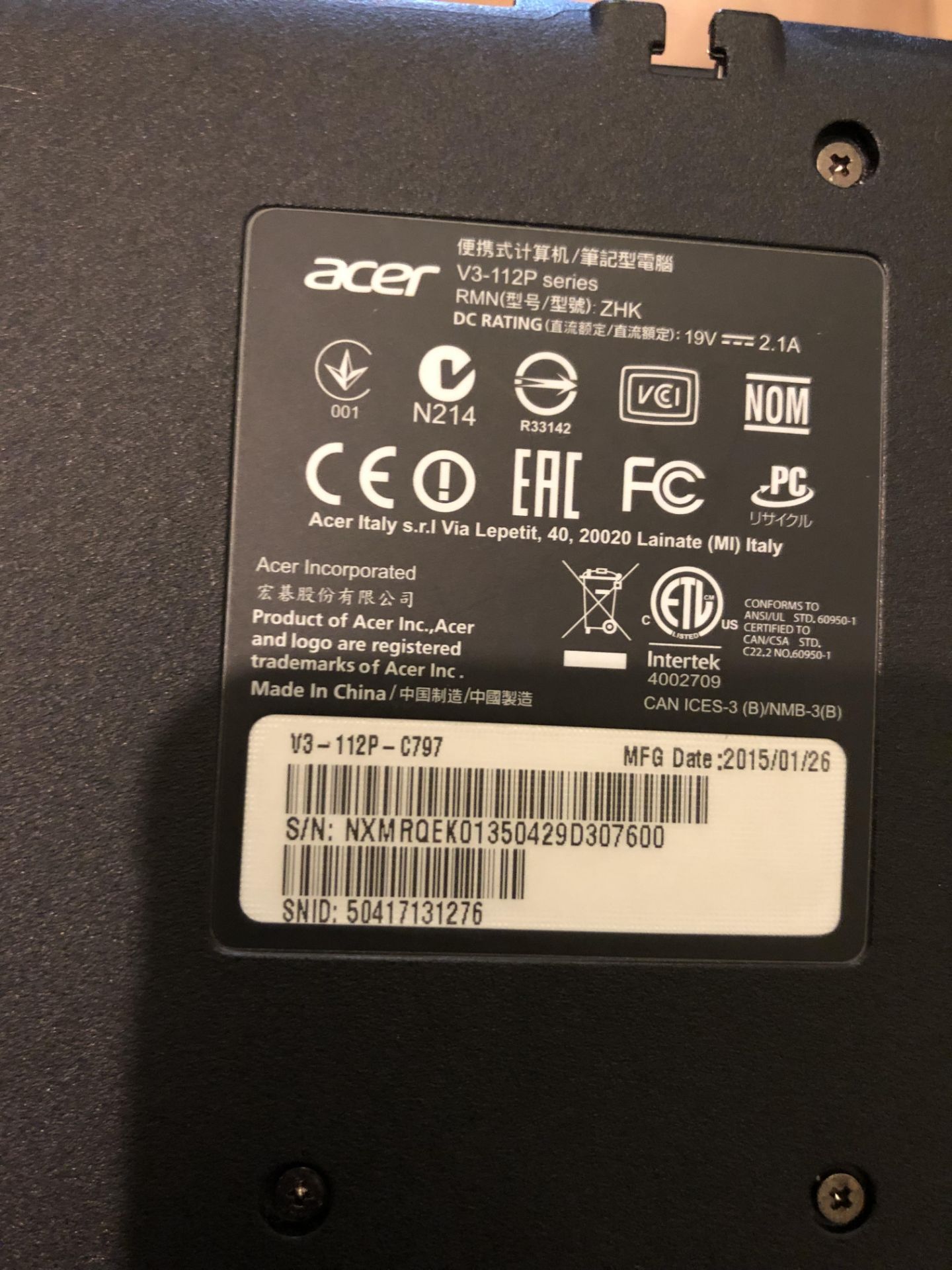 Acer Notebook - Image 5 of 6