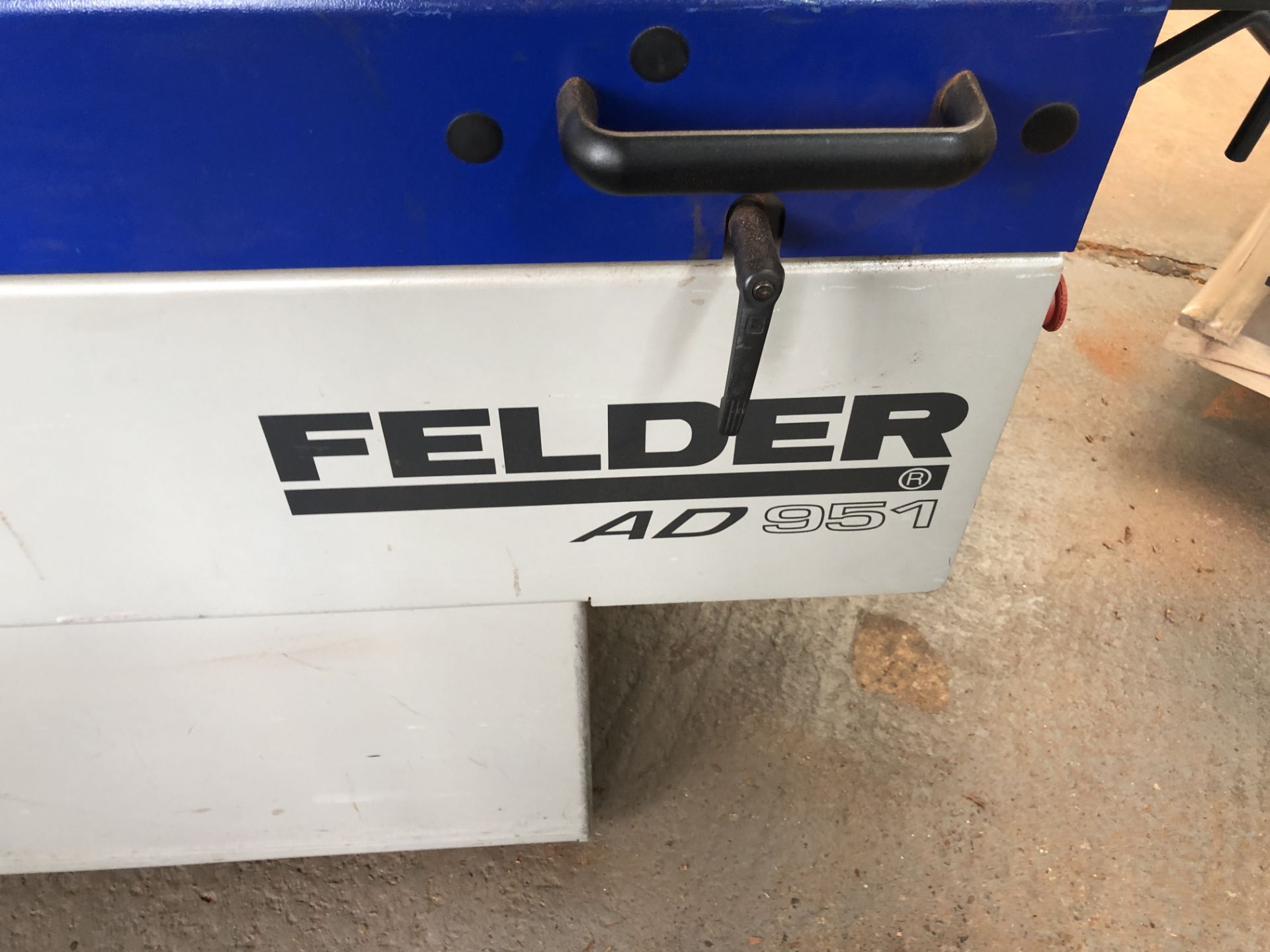Felder AD951 Planer Thicknesser Serial No: 43001 29305 (2005) 3 phase(Please note: Item needs - Image 6 of 18