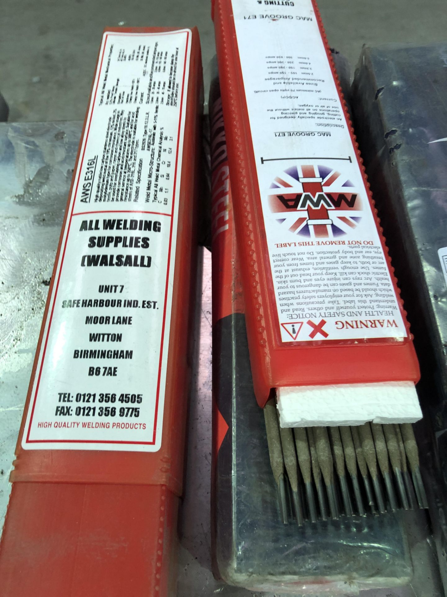 Approx 10: AWSE316L Welding Rod Packs (Please note: Collection by appointment Wednesday 27th or - Image 6 of 11