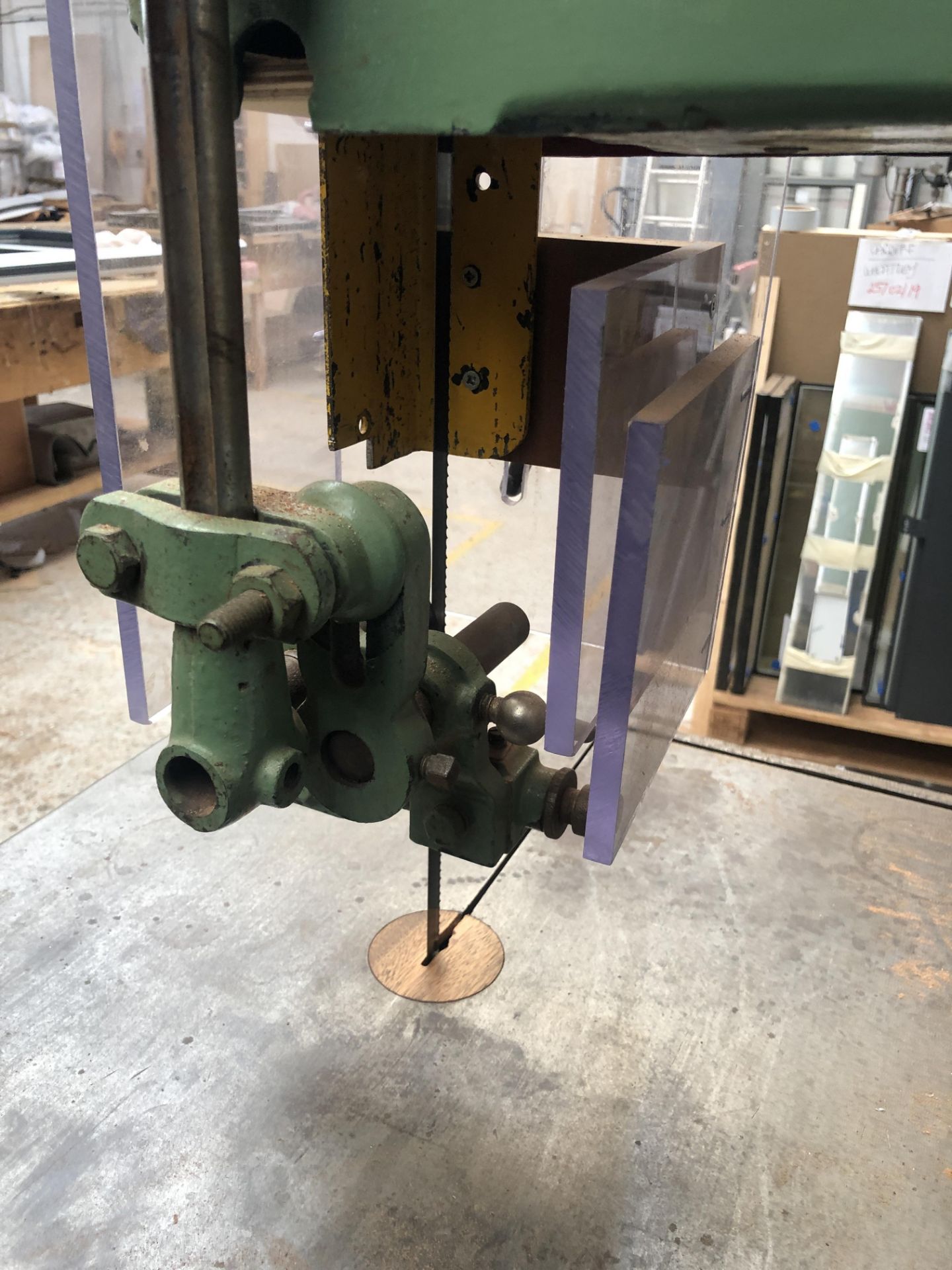 Bursgreen Vertical Bandsaw 3phase Serial No: 2088/49 (Please note: Item needs electrical - Image 10 of 14