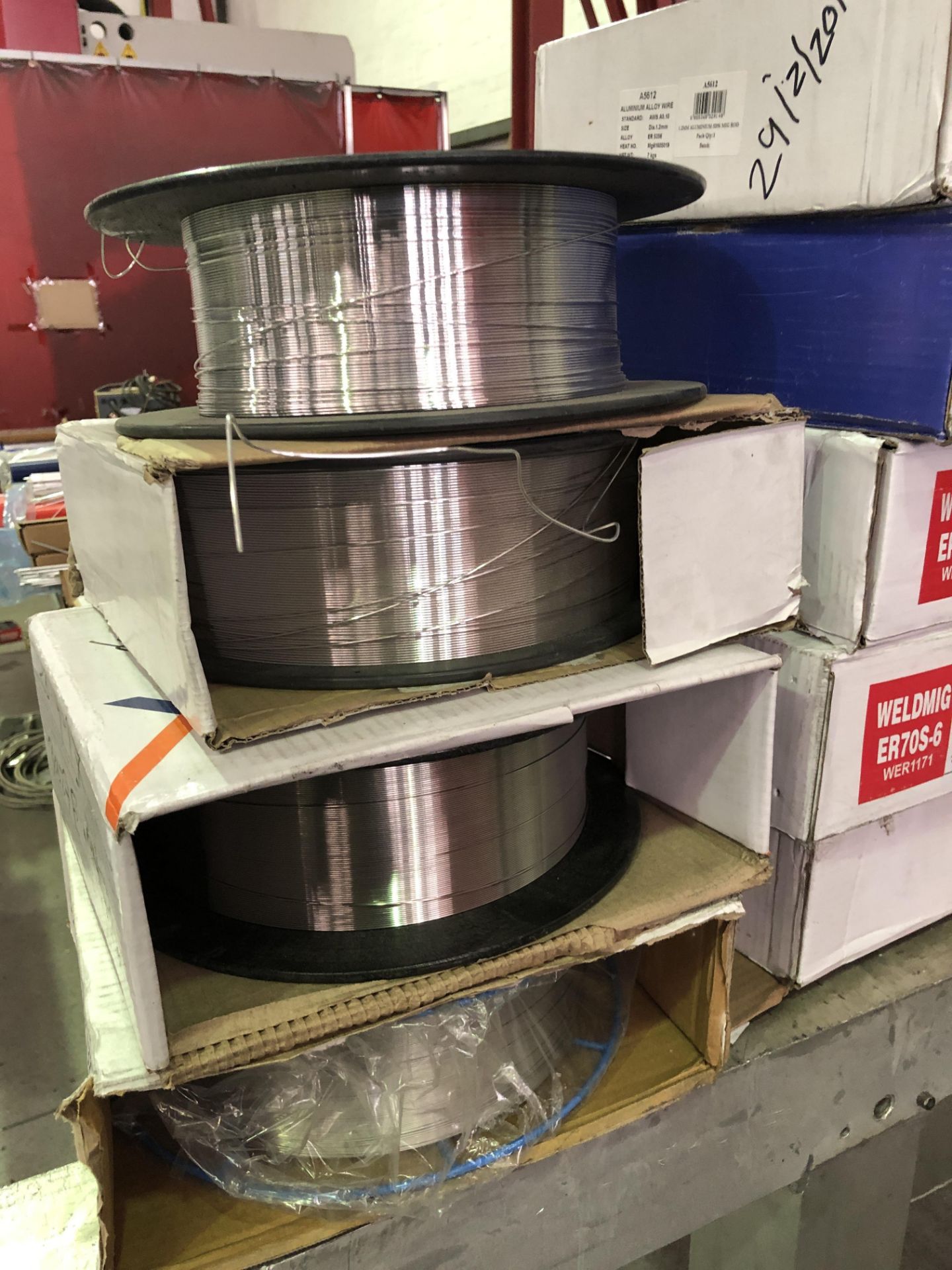 Approx 17 Aluminum & Mixed Steel Welding Wire Rolls (Please note: Collection by appointment - Image 2 of 10